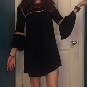 Bell sleeve dress